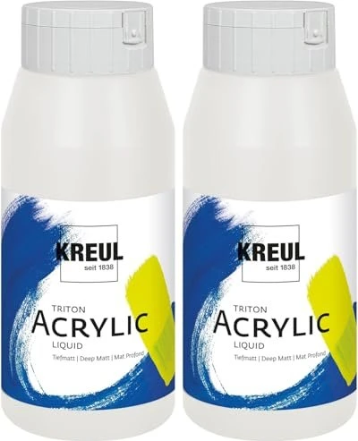 Kreul Solo Goya Triton Acrylic Acrylfarbe, weiß, 750ml