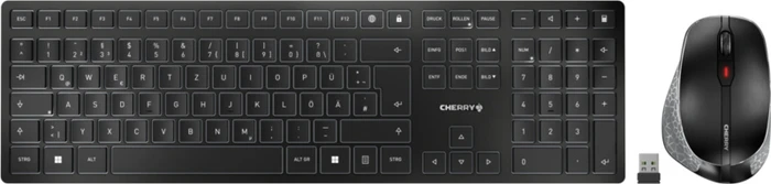 Cherry DW 9500 Slim schwarz/grau, USB/Bluetooth, DE