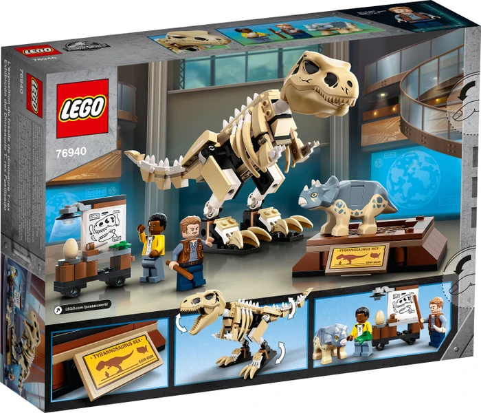 LEGO Jurassic World - T-Rex-Skelett in der Fossilienausstellung