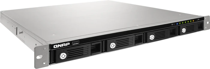 QNAP Turbo Station TS-453U-RP, 4GB RAM, 4x RJ-45 1000Base-T, 5x USB 3.0, 1HE