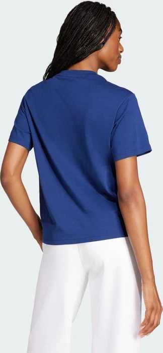 adidas Essentials 3-Streifen Cotton T-Shirt kurzarm dark blue/white (Damen)