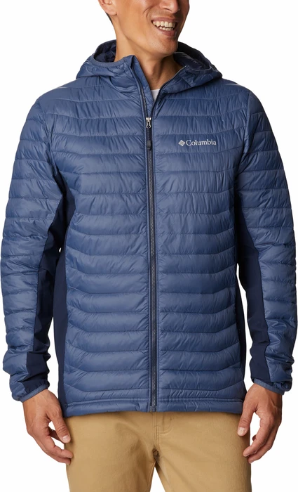 Columbia Powder Lite Hybrid Hooded Jacke dark mountain/collegiate navy (Herren)
