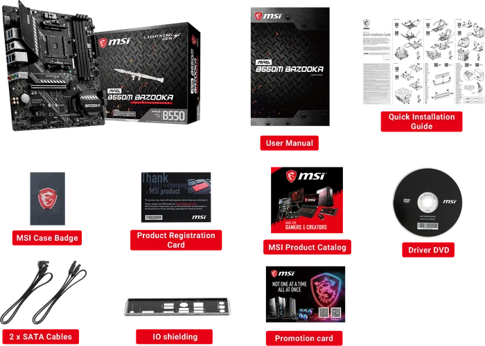 MSI MAG B550M Bazooka (AMD AM4)