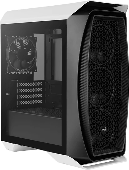 AeroCool Aero One Mini Eclipse, weiß, Glasfenster