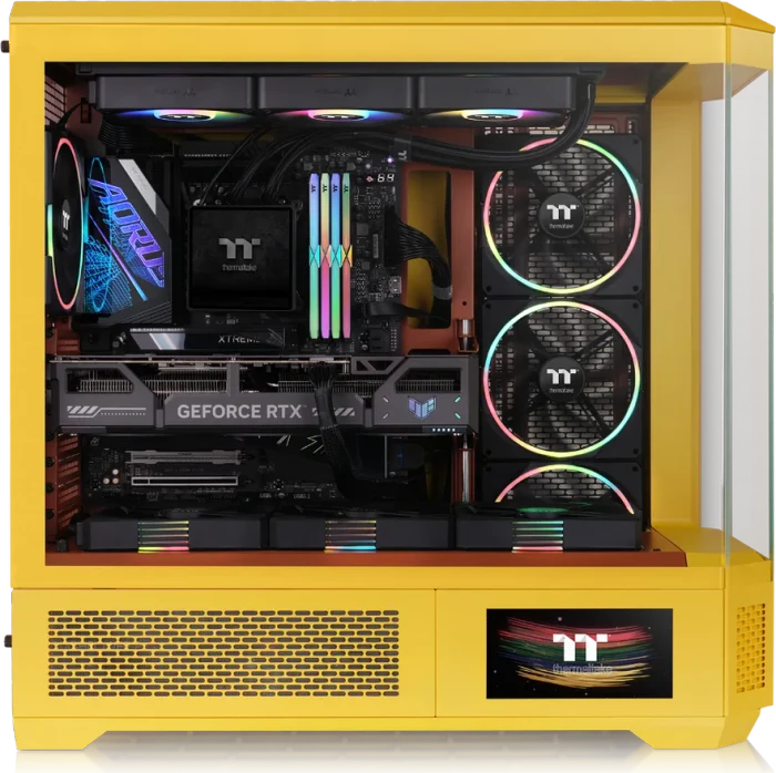 Thermaltake View 600 TG ARGB Butter Caramel, gelb, Glasfenster