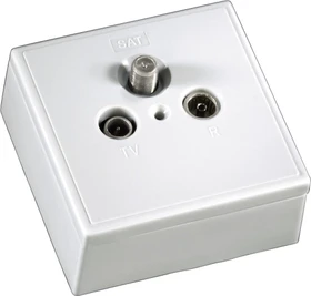 Hama Universelle Antennendose "Skitu", Enddose, 18dB, 4in1