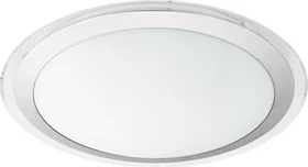 Eglo Competa 1 rund 43.5cm Wand-/Deckenleuchte silber/weiß