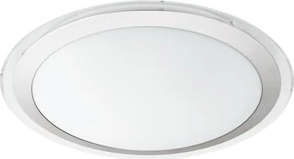 Eglo Competa 1 rund 43.5cm Wand-/Deckenleuchte silber/weiß