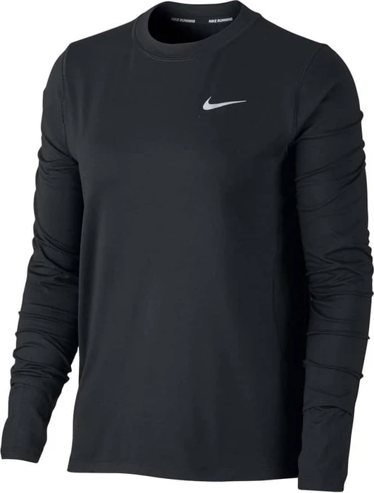 Nike Dri-FIT Element Laufshirt langarm schwarz (Damen)