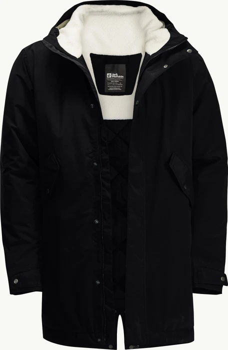 Jack Wolfskin Talforst Funktionsmantel schwarz (Damen)