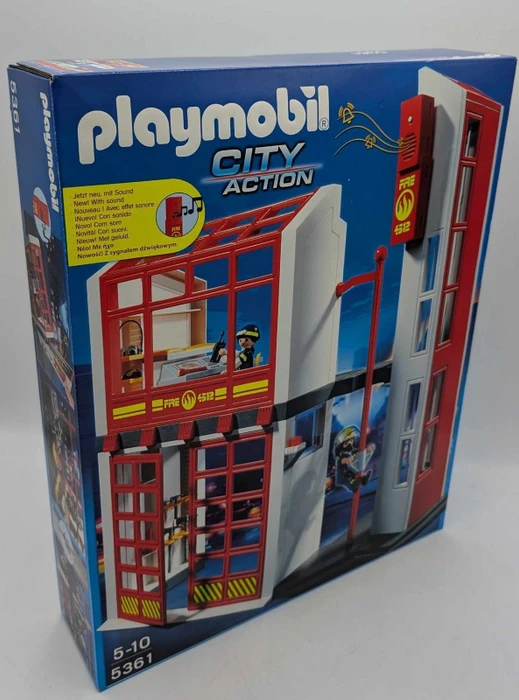 playmobil City Action Feuerwehrstation mit Alarm