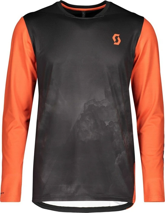 Scott Trail Storm Trikot langarm black/orange pumpkin (Herren)