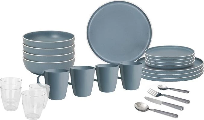 Brunner All Inclusive 36-teilig Geschirrset dolomit blue