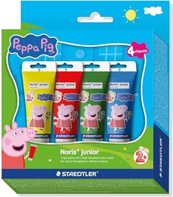 Staedtler Noris Club 8801 Fingerfarbe, 4 Farben, 100ml