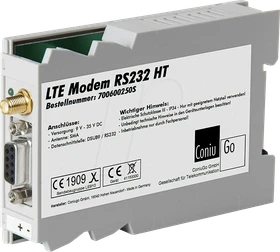 ConiuGo LTE GSM Modem HT CAT 4, Industrial, Railmount, RS232-Version, LTE