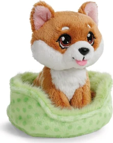 Nici Little Paws Hund Shiba Inu im grünen Körbchen 12cm
