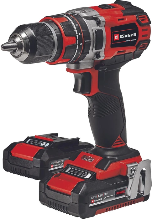 Einhell Professional TP-CD 18/50 Li-i BL Akku-Schlagbohrschrauber inkl. E-Case + 2 Akkus 2.0Ah + Zubehör
