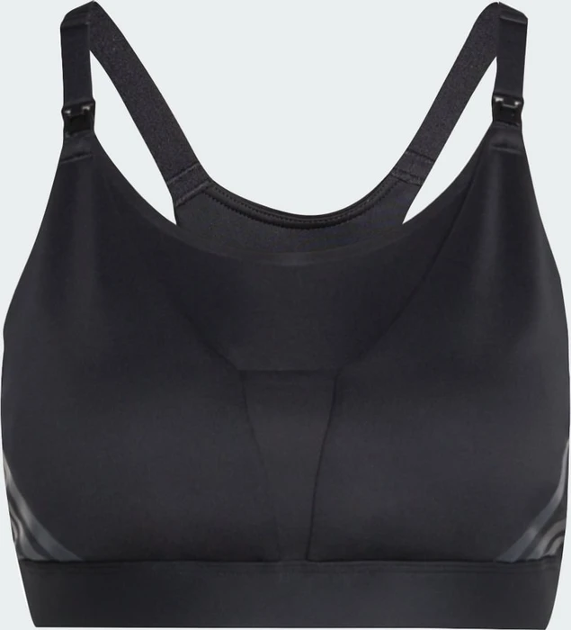 adidas Powerimpact Luxe Medium-Support Maternity Sport-BH black/carbon (Damen)