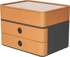 HAN Allison Smartbox Plus Schubladenbox, 3 Schubladen, A5, caramel brown/schwarz