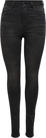 ONLY Skinny High Royal Jeans black denim (Damen)