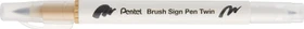Pentel Brush Sign Pen Twin SESW30C beige