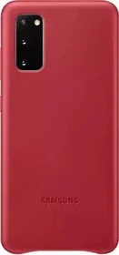 Samsung Leather Cover für Galaxy S20 rot