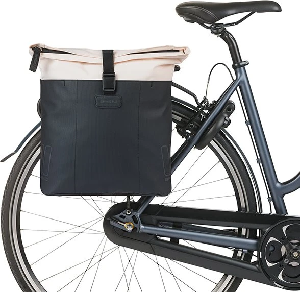 Basil Vive Doppeltasche Gepäcktasche off white/black