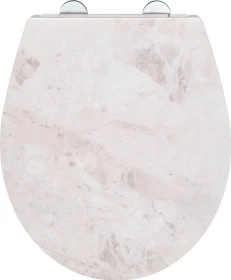 Wenko White Marble WC-Sitz mit Absenkautomatik weiß