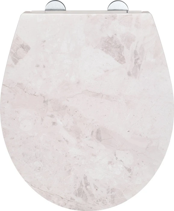 Wenko White Marble WC-Sitz mit Absenkautomatik weiß