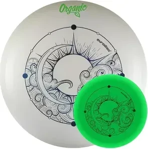 Eurodisc 175g Superglow Organic Frisbee blau