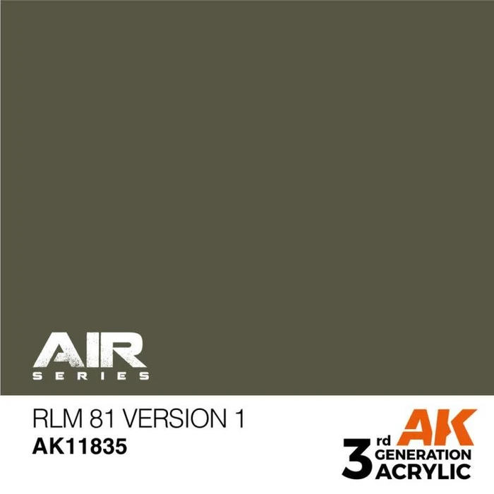 AK-Interactive 3rd Gen Acrylic Colors Air Series RLM 81 ver1, 17ml