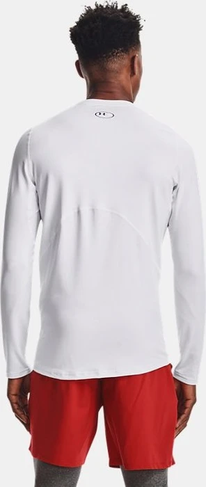 Under Armour ColdGear Fitted Funktionsshirt langarm weiß/schwarz (Herren)