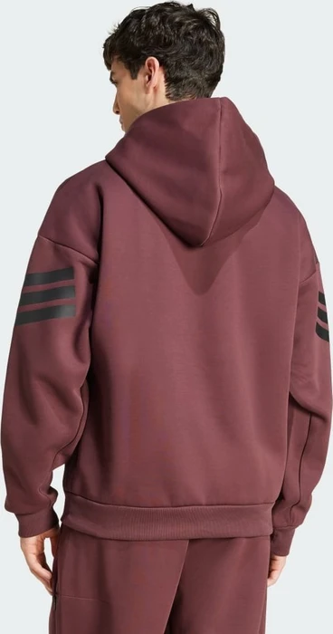 adidas Future Icons 3-Streifen Hoodie aurora ruby/brown (Herren)