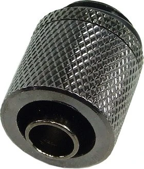 Aquatuning Schlauchanschluss, G1/4" auf 11/8mm, schwarz vernickelt