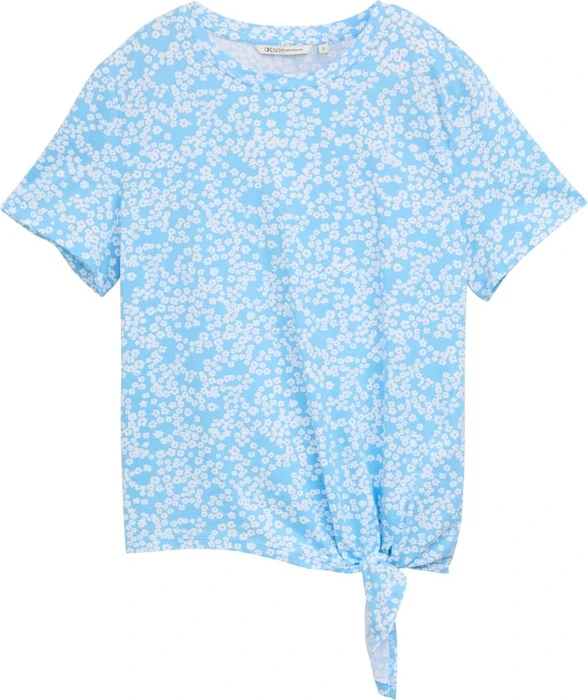 Tom Tailor Knoten-Detail T-Shirt kurzarm small flower print (Damen)