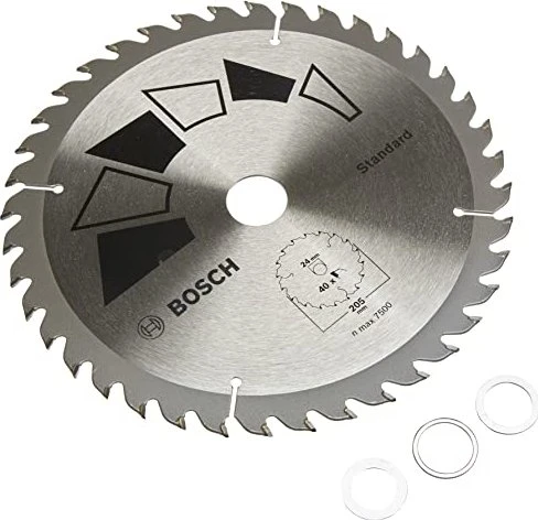 Bosch DIY Standard Kreissägeblatt 40Z, 205x2.2x24mm, 1 Stück
