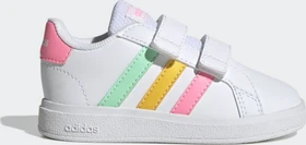 adidas Grand Court Lifestyle Hook and Loop cloud white/pulse mint/beam pink (Junior)