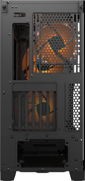 Cougar Airface Flo RGB, schwarz, Glasfenster
