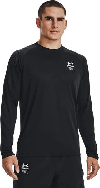 Under Armour ArmourPrint Funktionsshirt langarm black/halo gray (Herren)