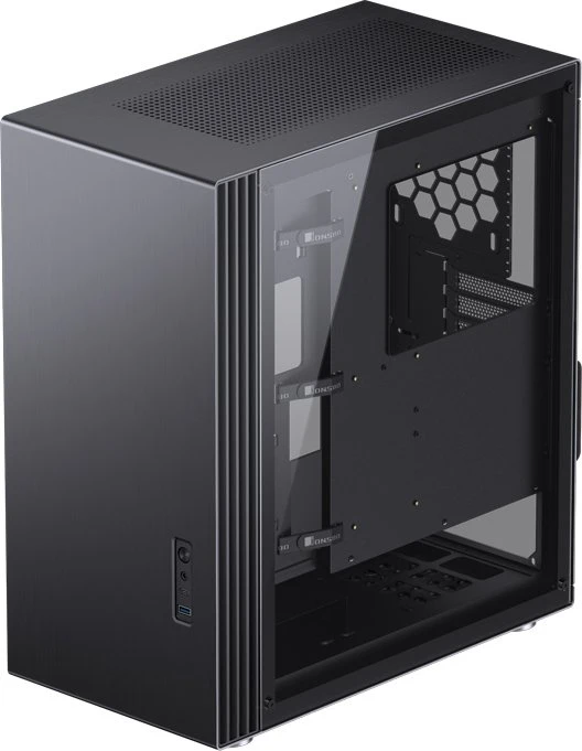 Jonsbo U6 Black, schwarz, Glasfenster