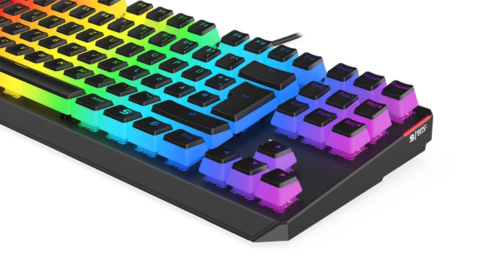 Endorfy SilentiumPC SPC Gear GK630K Pudding Tournament Edition, PBT, LEDs RGB, Kailh RED, USB, DE