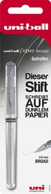 Uni-Ball Signo Broad UM-153 Gelroller silber/transparent
