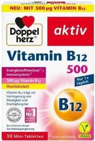 Doppelherz aktiv Vitamin B12 500 Mini-Tabletten, 30 Stück