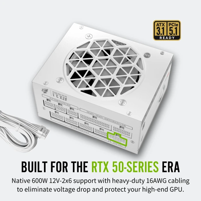 1st Player SFX Gold weiß 850W, ATX 3.1