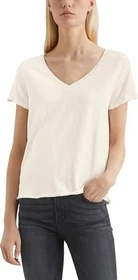 Marc O'Polo Regular V-Neck T-Shirt kurzarm silky white (Damen)