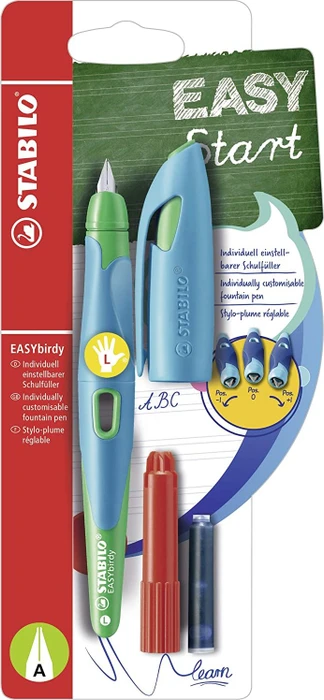 STABILO EASYbirdy blau/grün, linke Hand, Anfänger, Blister