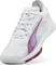 Puma Accelerate Nitro SQD 4 Handballschuhe puma white/lilac crush/haute tropic/heat fire (Damen) Vorschaubild