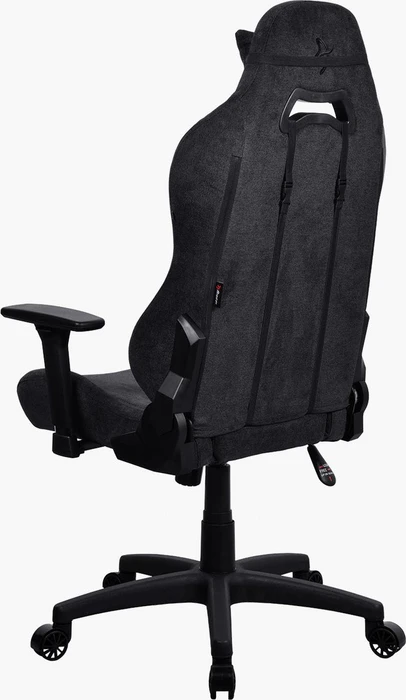 Arozzi Torretta Soft Fabric Gamingstuhl, pure black