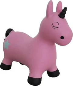 Jamara Hüpftier Einhorn pink mit Pumpe