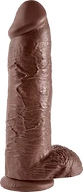 Pipedream King Cock 12" Cock with Balls brown